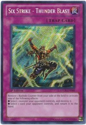 Six Strike - Thunder Blast [STOR-EN089] Secret Rare
