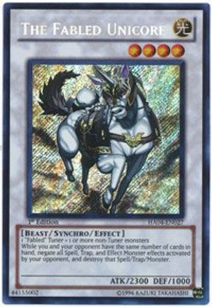 The Fabled Unicore [HA04-EN027] Secret Rare
