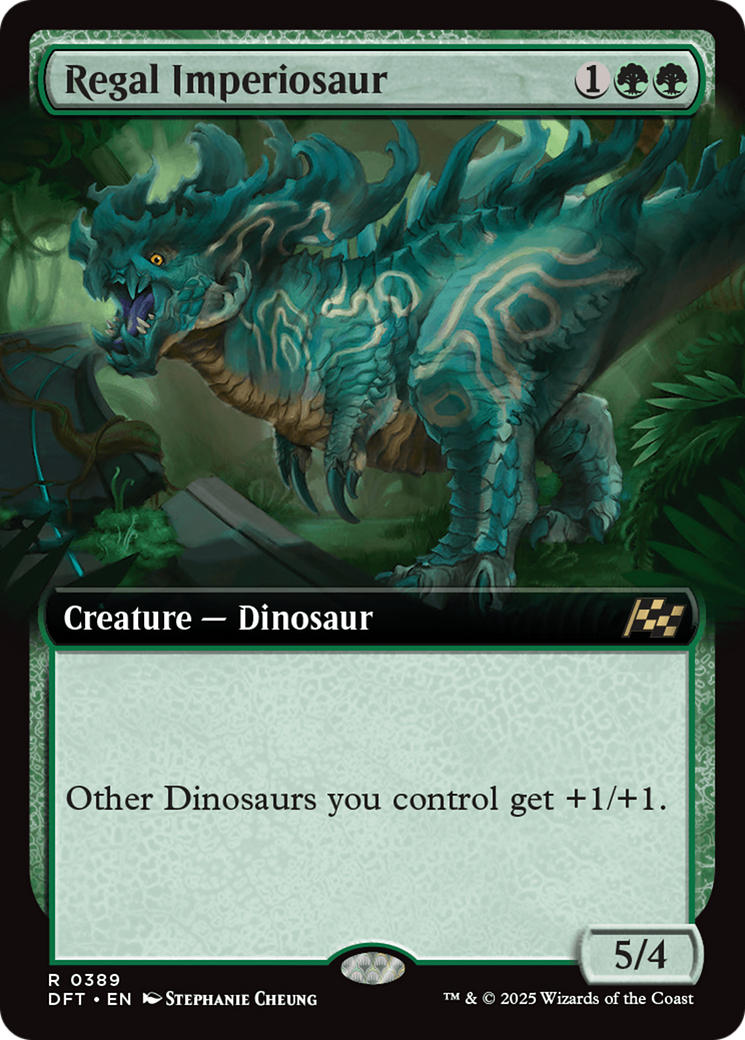 Regal Imperiosaur (Extended Art) (-389) - Aetherdrift Foil
