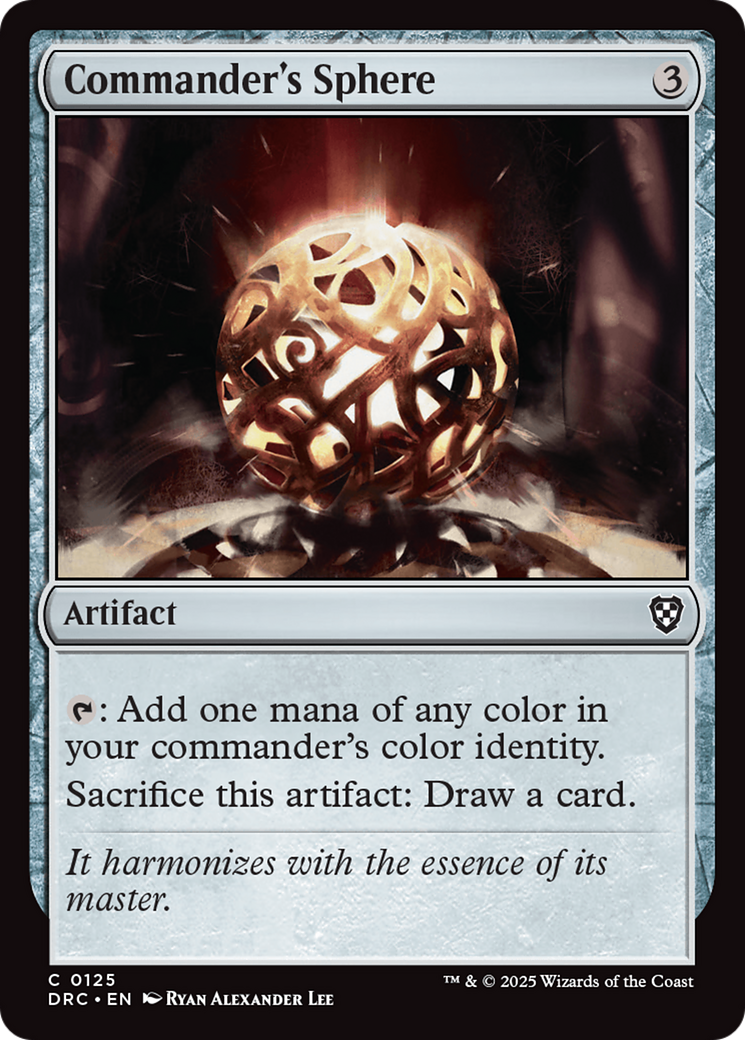 Commander's Sphere (-125) - Commander: Aetherdrift