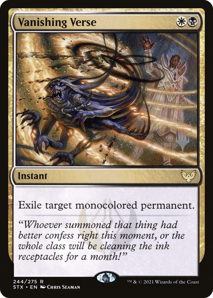 Vanishing Verse (PPSTX-244P) - Strixhaven: School of Mages Promos Foil