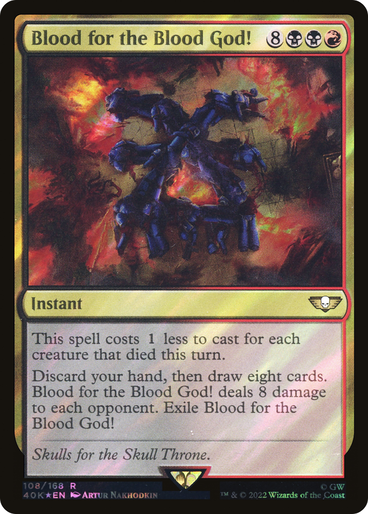 Blood for the Blood God! (Surge Foil) [Universes Beyond: Warhammer 40,000]