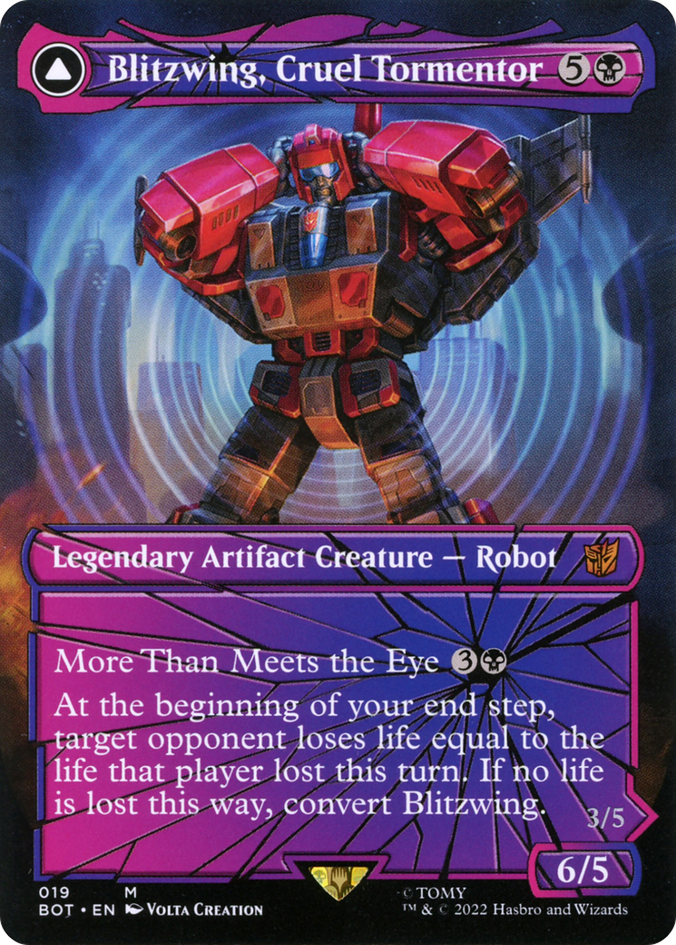 Blitzwing, Cruel Tormentor // Blitzwing, Adaptive Assailant (Shattered Glass) [Universes Beyond: Transformers]