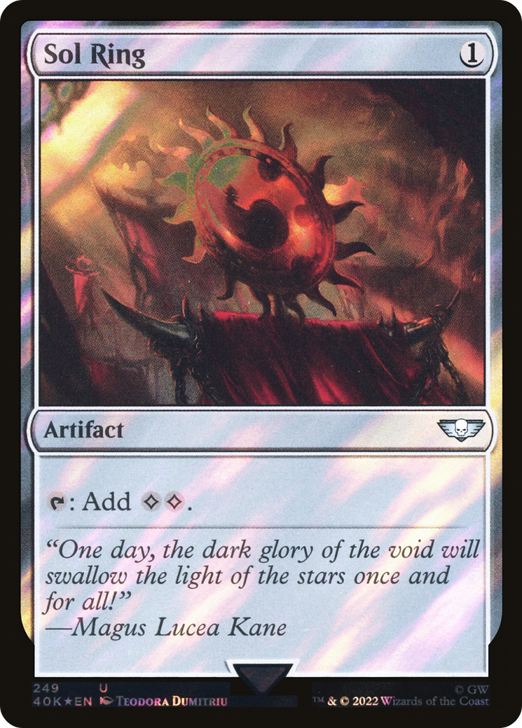 Sol Ring (249) (Surge Foil) [Universes Beyond: Warhammer 40,000]