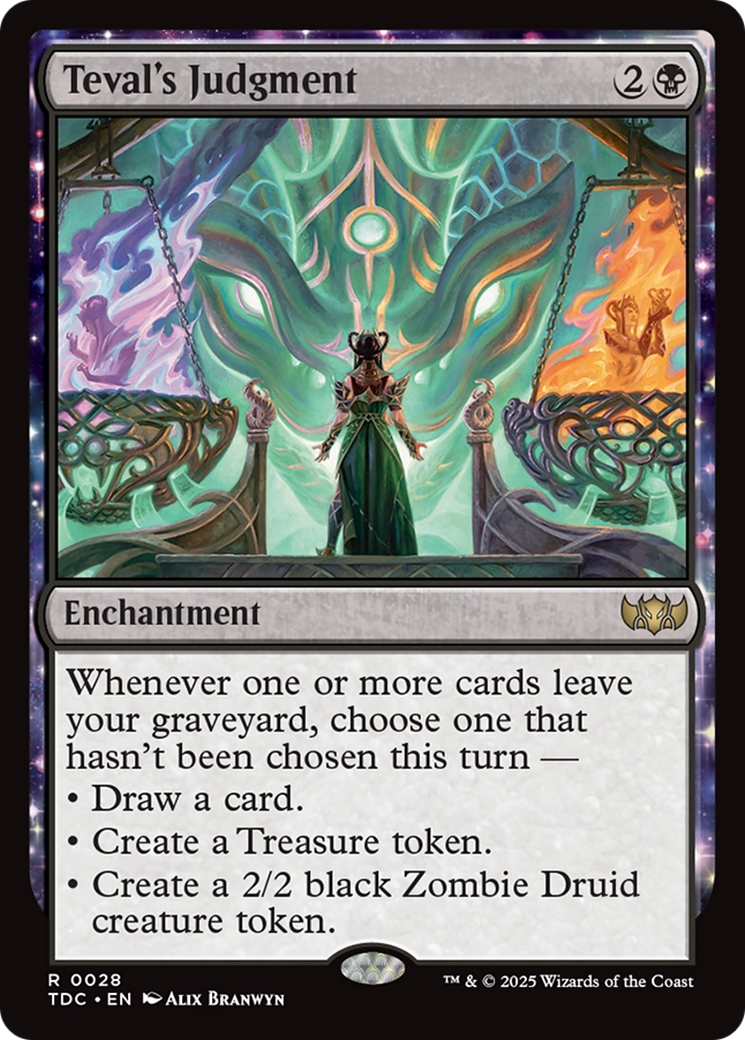 Teval's Judgment (TDC-028) - Commander: Tarkir: Dragonstorm