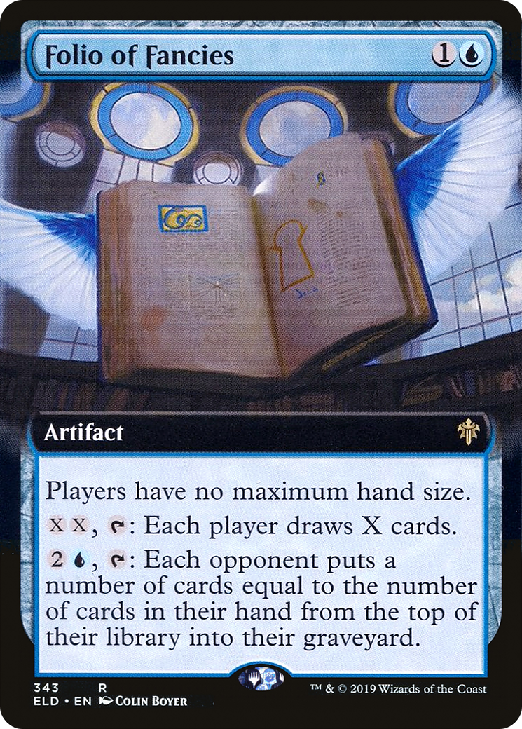 Folio of Fancies (ELD-343) - Throne of Eldraine: (Extended Art) Foil