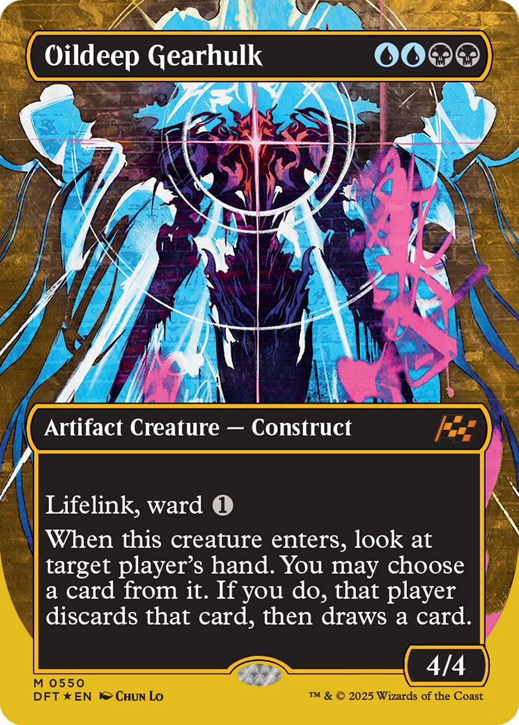 Oildeep Gearhulk (Borderless) (First-Place Foil) (-550) - Aetherdrift