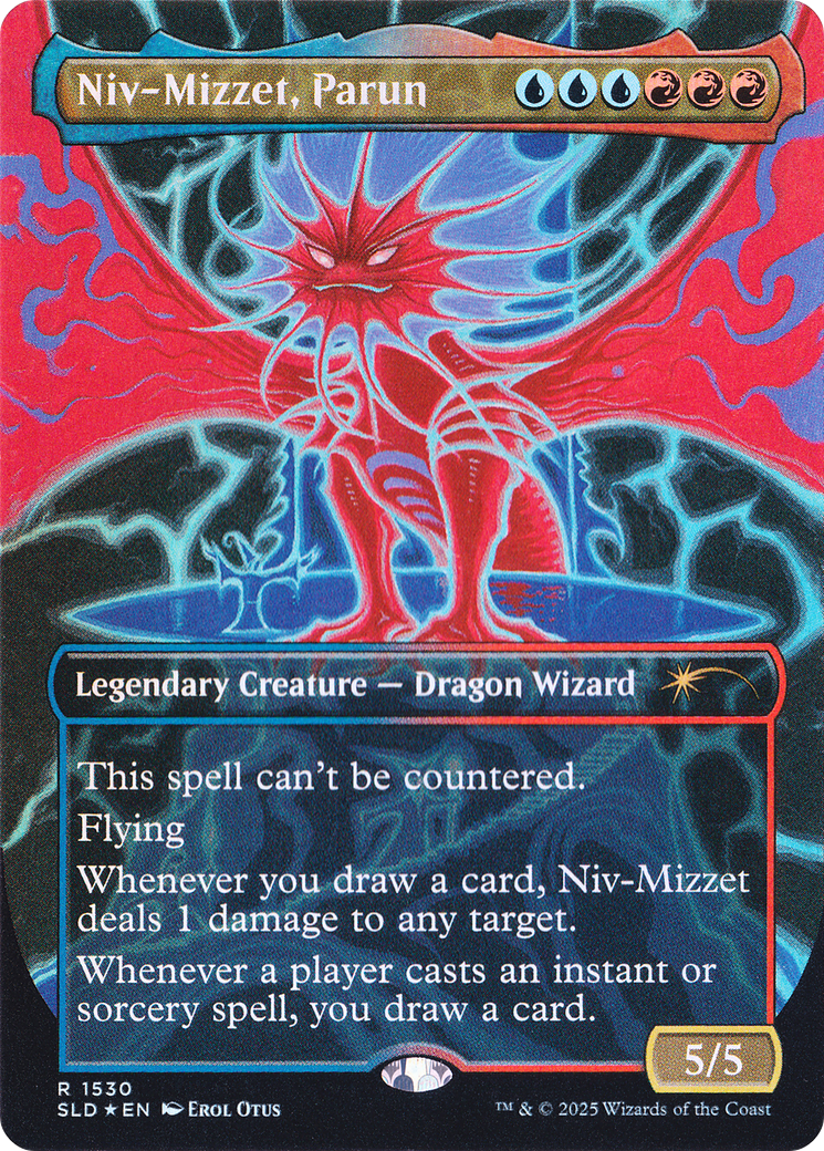 Niv-Mizzet, Parun (Rainbow Foil) (-1530) - Secret Lair Drop Series Foil