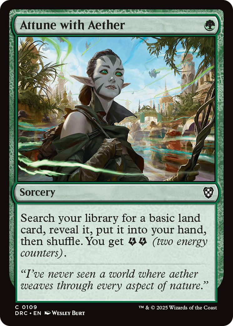 Attune with Aether (-109) - Commander: Aetherdrift