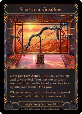 Sandscour Greatbow (Marvel) [DYN151] (Dynasty)  Cold Foil