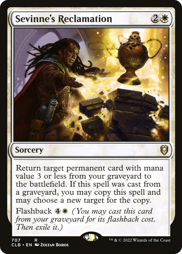 Sevinne's Reclamation [Commander Legends: Battle for Baldur's Gate]