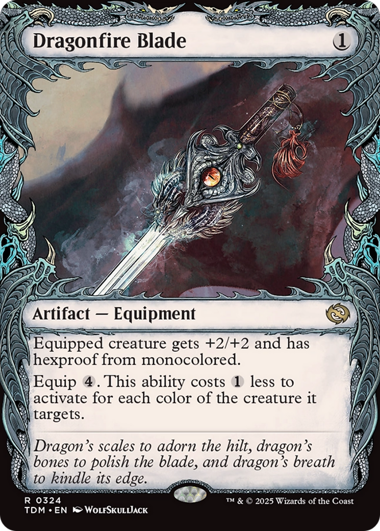 Dragonfire Blade (Showcase) (TDM-324) - Tarkir: Dragonstorm