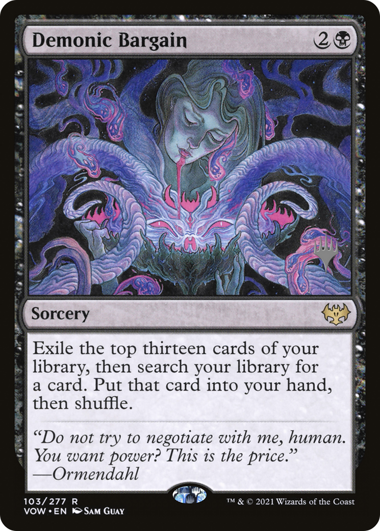 Demonic Bargain (-103) - Promo Pack: Duskmourn: House of Horror