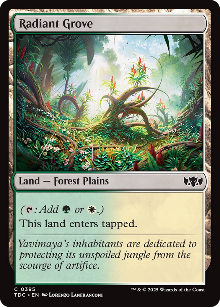 Radiant Grove (TDC-385) - Commander: Tarkir: Dragonstorm