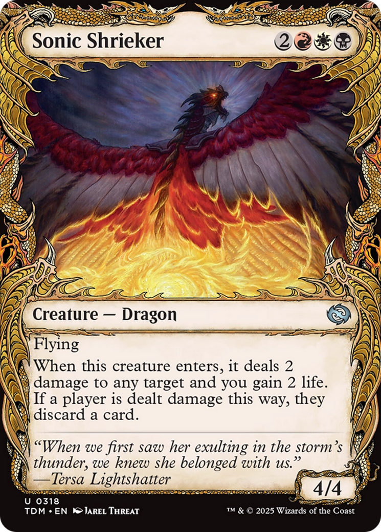 Sonic Shrieker (Showcase) (TDM-318) - Tarkir: Dragonstorm Foil