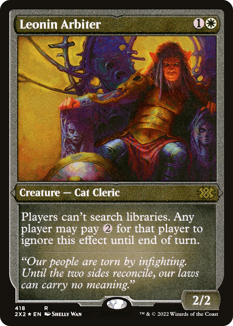 Leonin Arbiter (2X2-418) - Double Masters 2022 Foil