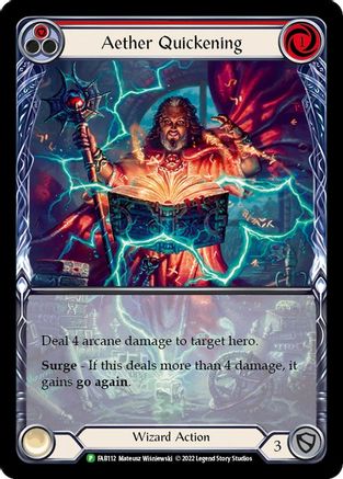 Aether Quickening (Red) [FAB112] (Promo)  Rainbow Foil