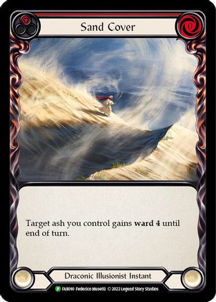 Sand Cover (Red) [FAB090] (Promo)  Rainbow Foil