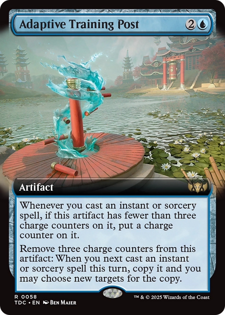 Adaptive Training Post (Extended Art) (TDC-058) - Commander: Tarkir: Dragonstorm