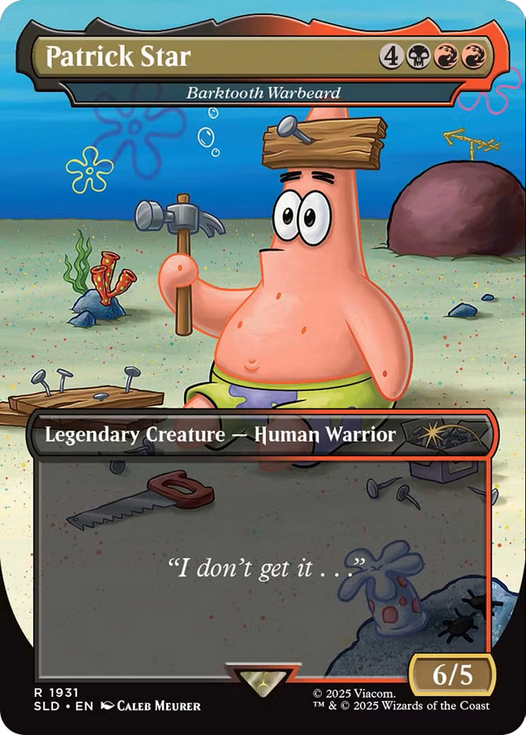 Patrick Star - Barktooth Warbeard (SLD-1931) - Secret Lair Drop Series Foil