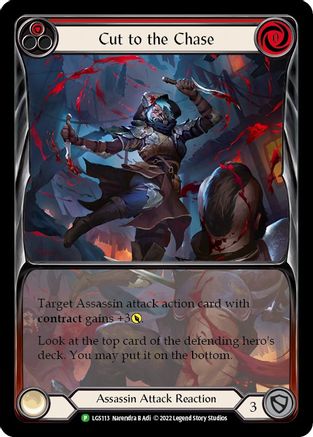 Cut to the Chase (Red) [LGS113] (Promo)  Rainbow Foil