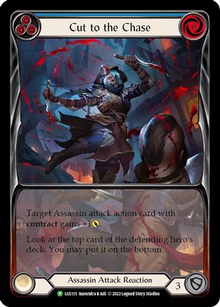 Cut to the Chase (Blue) [LGS115] (Promo)  Rainbow Foil