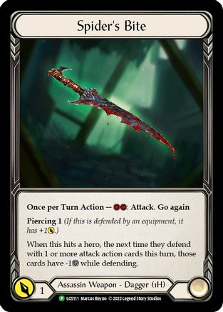 Spider's Bite [LGS111] (Promo)  Cold Foil