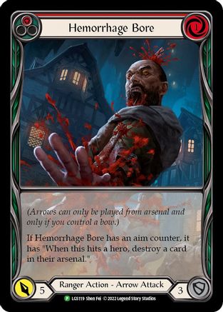 Hemorrhage Bore (Red) [LGS119] (Promo)  Rainbow Foil