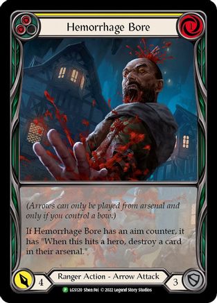 Hemorrhage Bore (Yellow) [LGS120] (Promo)  Rainbow Foil
