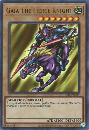 Gaia The Fierce Knight (25th Anniversary) [LOB-EN006] Ultra Rare