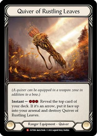 Quiver of Rustling Leaves [OUT096] (Outsiders)  Rainbow Foil