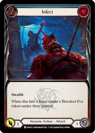Infect (Blue) [ARA022] (Outsiders Arakni Blitz Deck)