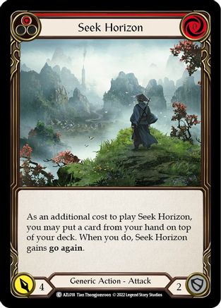 Seek Horizon (Red) [AZL018] (Outsiders Azalea Blitz Deck)