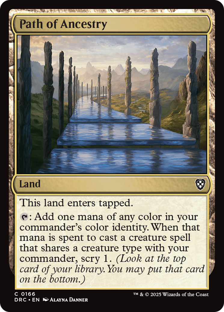 Path of Ancestry (0166) (-166) - Commander: Aetherdrift
