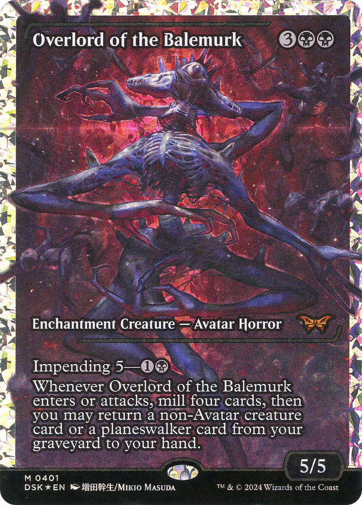 Overlord of the Balemurk (Japan Showcase) (Fracture Foil) [Duskmourn: House of Horror]