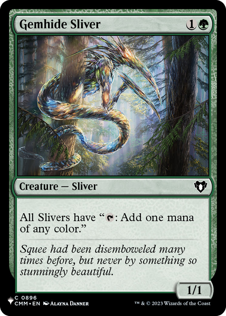 Gemhide Sliver (CMM) (LIST-896) - The List Reprints