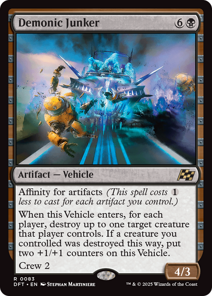 Demonic Junker (-083) - Aetherdrift Foil