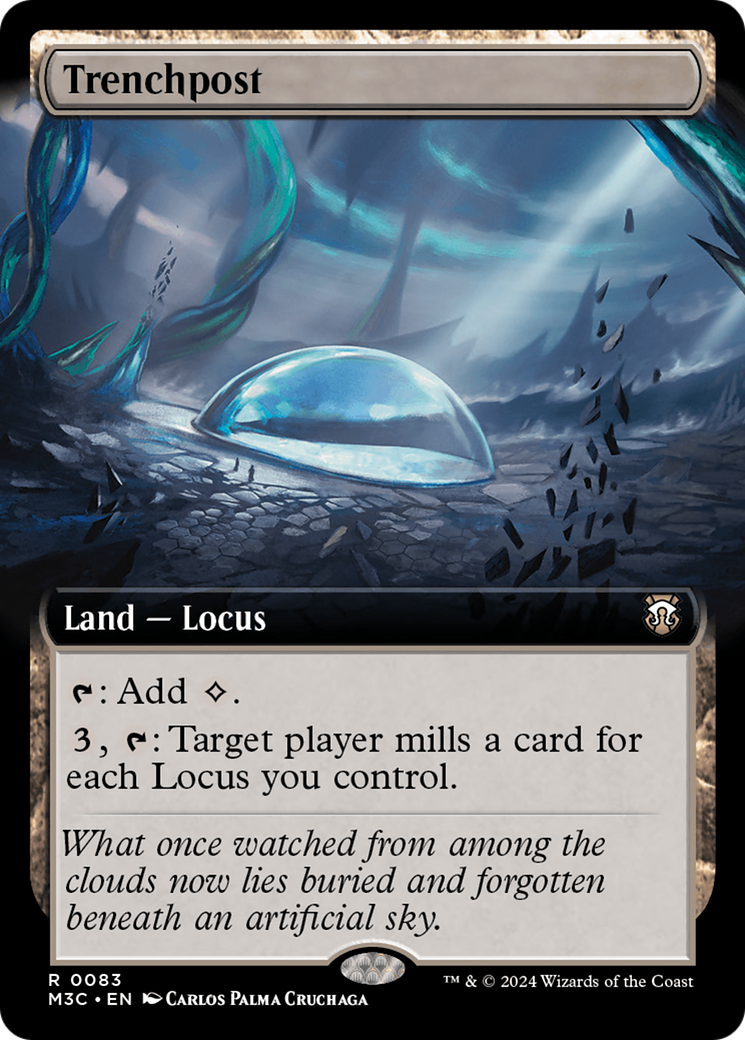 Trenchpost (Extended Art) (Ripple Foil) [Modern Horizons 3 Commander]