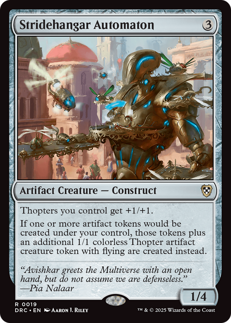Stridehangar Automaton (-019) - Commander: Aetherdrift