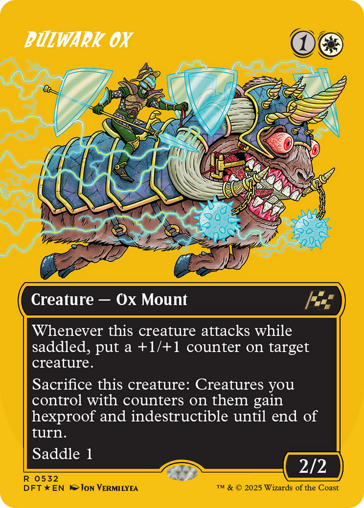 Bulwark Ox (Borderless) (First-Place Foil) (-532) - Aetherdrift