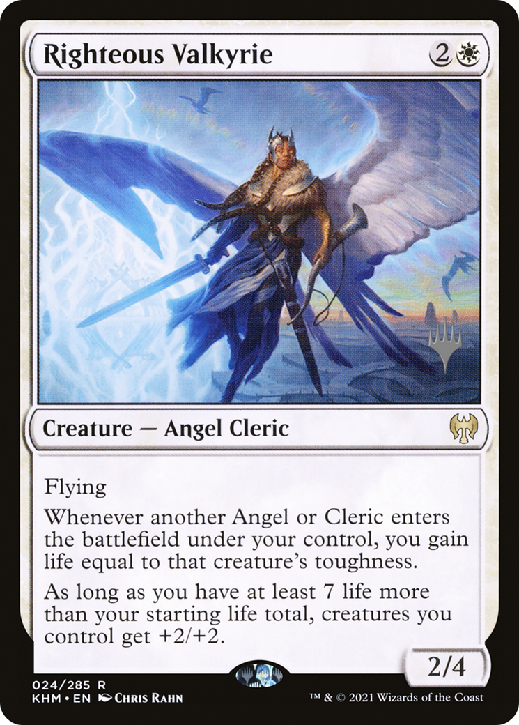 Righteous Valkyrie (Promo Pack) [Kaldheim Promos]