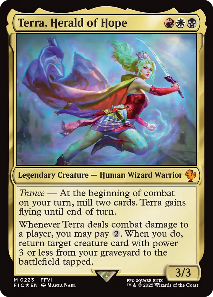 Terra, Herald of Hope (Surge Foil) (FIC-223) - Commander: FINAL FANTASY