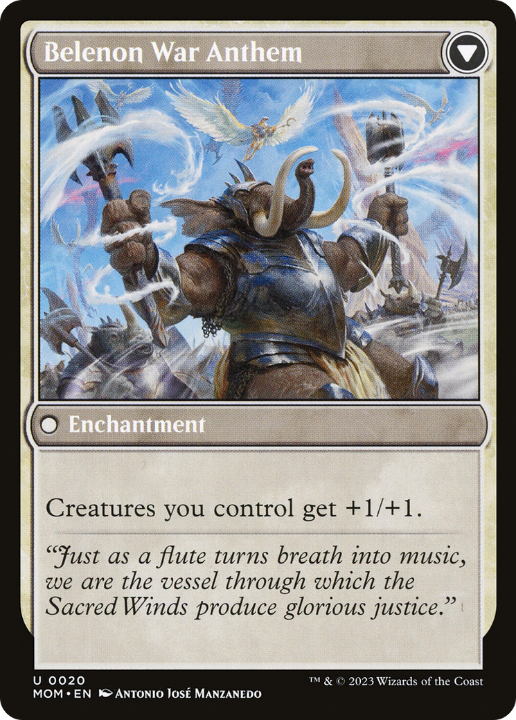 Invasion of Belenon // Belenon War Anthem (MOM-020) - March of the Machine Foil