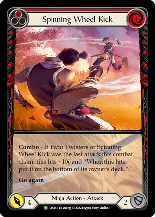 Spinning Wheel Kick (Red) [LGS141] (Promo)  Rainbow Foil