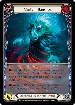 Vantom Banshee (Yellow) (Extended Art) [LGS158] (Promo)  Rainbow Foil