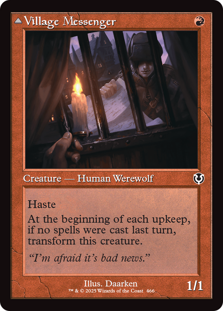 Village Messenger Treatments // Moonrise Intruder (Retro Frame) (-466) - Innistrad Remastered