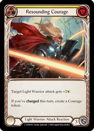 Resounding Courage (Yellow) [DTD070] (Dusk Till Dawn)  Rainbow Foil