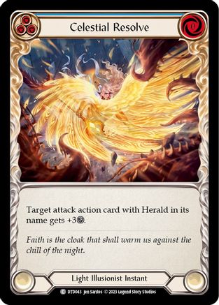 Celestial Resolve (Blue) [DTD043] (Dusk Till Dawn)  Rainbow Foil