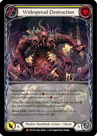 Widespread Destruction (Extended Art) [DTD138] (Dusk Till Dawn)  Rainbow Foil
