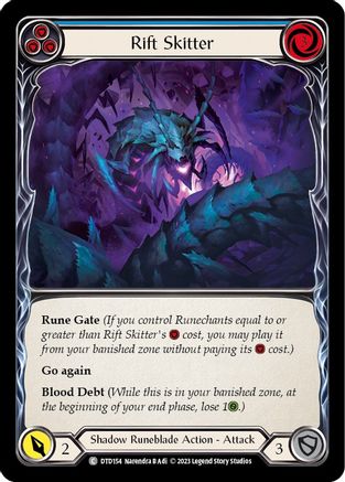 Rift Skitter (Blue) [DTD154] (Dusk Till Dawn)  Rainbow Foil